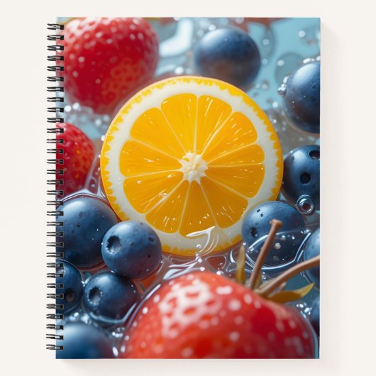 Carnet Mélange de fruits aquatiques (Devant)