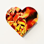 Carnet Mélange de jaunissement avec rouge foncé, stries f (Dos)