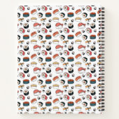Carnet Mélange de Sushi Dessiné à la Main (Dos)
