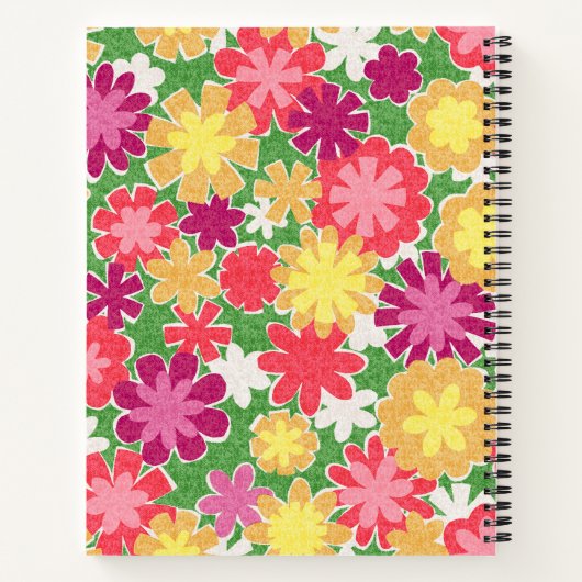 Carnet Mélange floral (Dos)