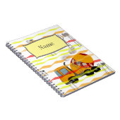 Carnet Mélangeur concret jaune et rouge (Côté Droit)