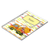 Carnet Mélangeur concret jaune et rouge (Côté gauche)