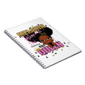 Carnet Melanin Princess Training To Be Queen Lilibet Gift (Côté Droit)