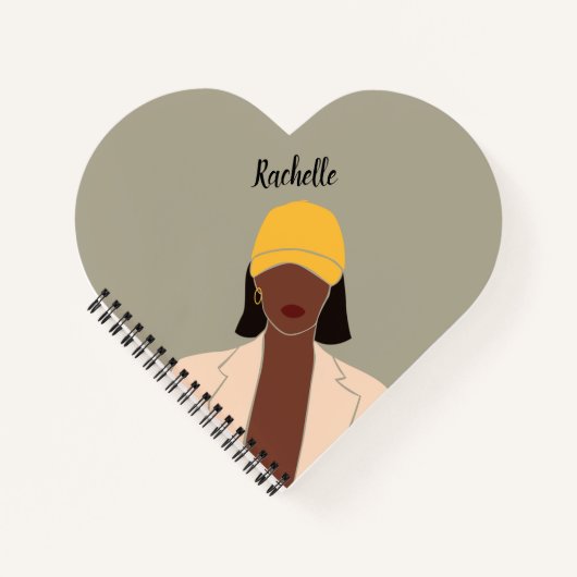 Carnet Melanin Queen Africaine Américaine customisée (Devant)