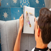 Carnet Melodic Daydream" Aesthetic Notebook: Anime Girl w