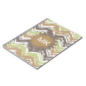 Carnet Melon Brandy Scribble ZigZag Motif (Côté gauche)
