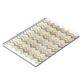 Carnet Melon Brandy Scribble ZigZag Motif (Côté gauche)