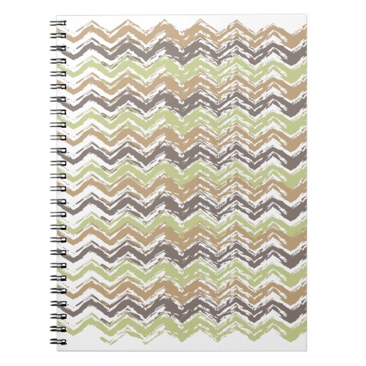 Carnet Melon Brandy Scribble ZigZag Motif (Devant)