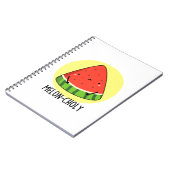 Carnet Melon-choly Drôle Triste Pastèque Pun  (Côté gauche)