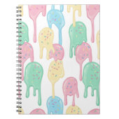 Carnet Melting Ice Cream and Sprinkles Pattern (Devant)