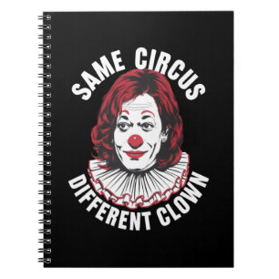 Carnet Même cirque, clown différent anti Kamala 2024