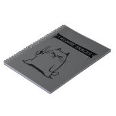 Carnet Mème de chat drôle J'ai besoin de snacks  (Côté gauche)