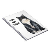 Carnet Mème de chat drôle Pas aujourd'hui (Côté Droit)