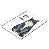 Carnet Mème de chat drôle Pas aujourd'hui (Côté gauche)