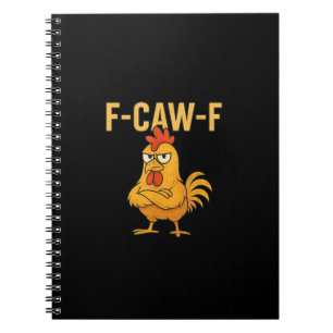Carnet Mème de coq drôle F-Caw-F poulet F-Caw-F poulet