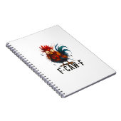 Carnet Mème drôle de coq de poulet F-Caw-F (Côté Droit)