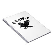 Carnet Mème drôle tendance F-Caw-F (Côté Droit)