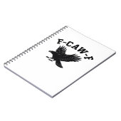 Carnet Mème drôle tendance F-Caw-F (Côté gauche)