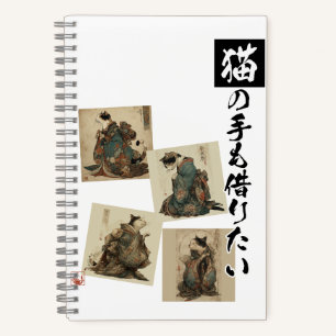 Carnet "Même les pattes d'un chat" Art japonais du chat