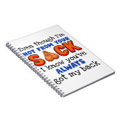 Carnet Même si je ne suis pas de ton sac, je sais que tu (Côté Droit)