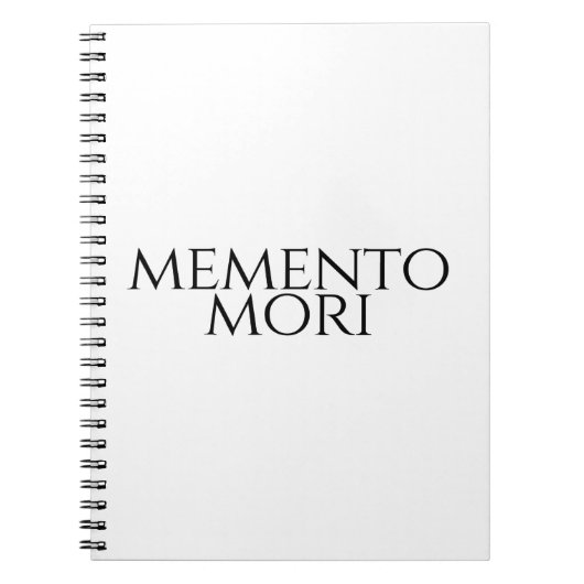 Carnet Memento Mori (Devant)