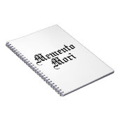 Carnet Memento Mori - Phrase latine (Côté Droit)