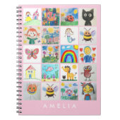 Carnet Mémoire d'art pour enfants 20 dessins en collage (Devant)