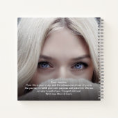 Carnet Mémoire de collage photo moderne pour 17 invités d (Dos)