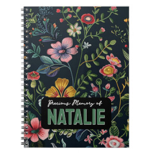 Carnet Mémoire florale personnalisée