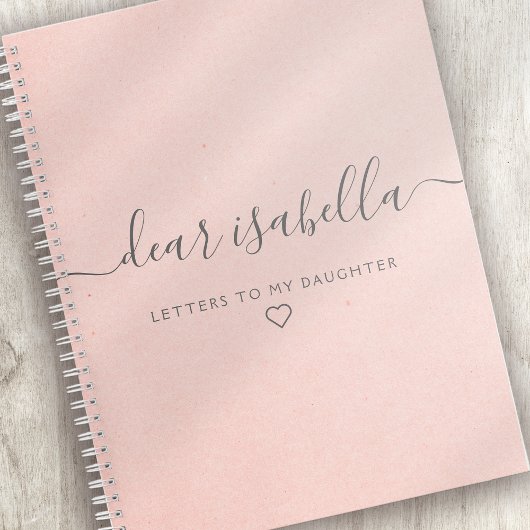Carnet Mémoire Pink Chère fille