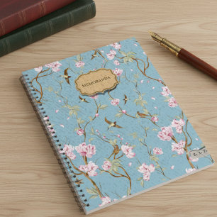 Carnet Mémoires Bleus de Chinoiserie