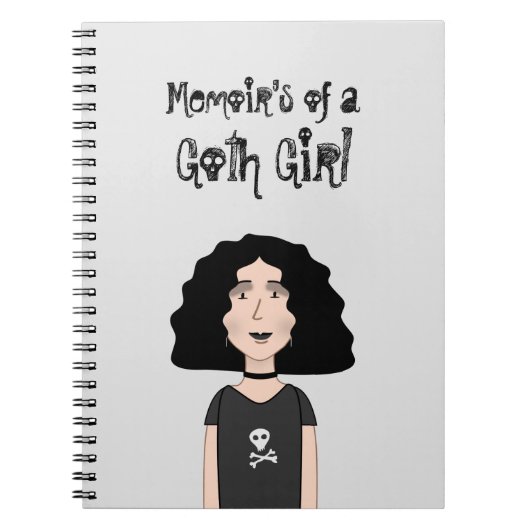 Carnet Mémoires d'une fille gothique (Devant)