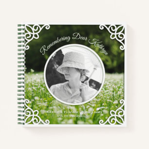 Carnet Memorial Service Fleur sauvage Meadow Photo Guides