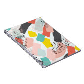 Carnet Memphis brosse traits : motif vintage. (Côté Droit)