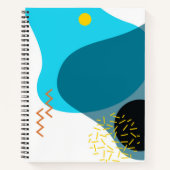 Carnet Memphis, cool, tendance, urbain, illustration mode (Devant)