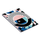 Carnet Memphis design d'affiche abstrait. Marque géométri (Côté Droit)