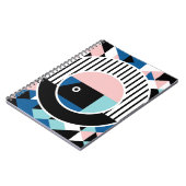 Carnet Memphis design d'affiche abstrait. Marque géométri (Côté gauche)