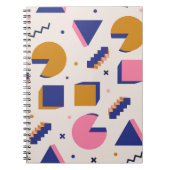 Carnet Memphis Géométrie : 90s Mode sans couture (Devant)