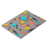 Carnet Memphis géométrique de l'école sans joint forme le (Côté gauche)