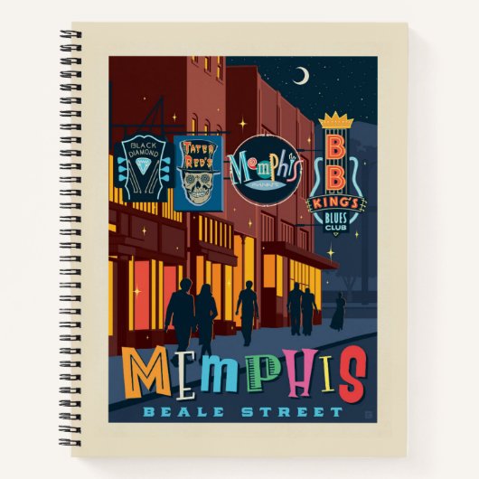 Carnet Memphis, TN | Beale Street Neon (Devant)