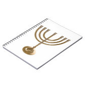 Carnet menorah or (Côté gauche)