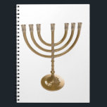Carnet menorah or<br><div class="desc">Menora,  channukah,  or métallique,  hannukah,  hébreu,  fêtes,  juif,  juif,  judaïsme,  menorah,  chanouka,  hannuka,  channuka,  christmukah,  christmukah,  judaïa rabbin</div>