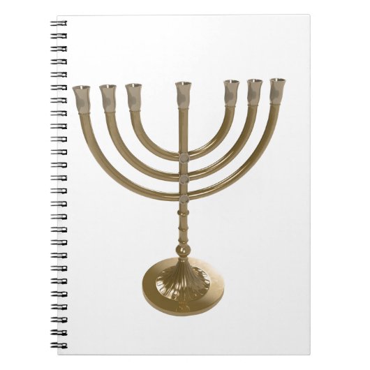 Carnet menorah or (Devant)