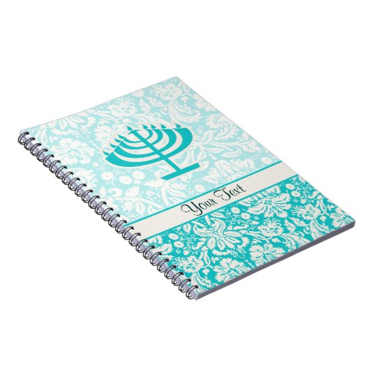 Carnet Menorah turquoise (Côté Droit)