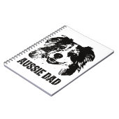 Carnet Mens Aussie Papa - Australian Shepherd Chien Papa (Côté gauche)