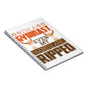 Carnet Mens Gymnastique Garçon Gymnaste Mains arrachées (Côté Droit)