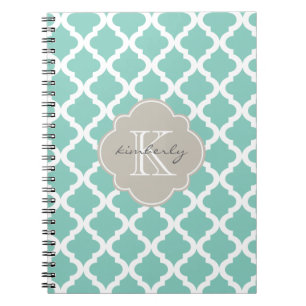 Carnet Menthe d'obscurité et copie de toile de Quatrefoi