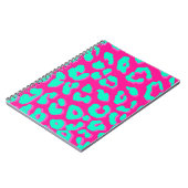 Carnet Mention rose Empreinte de léopard (Côté gauche)
