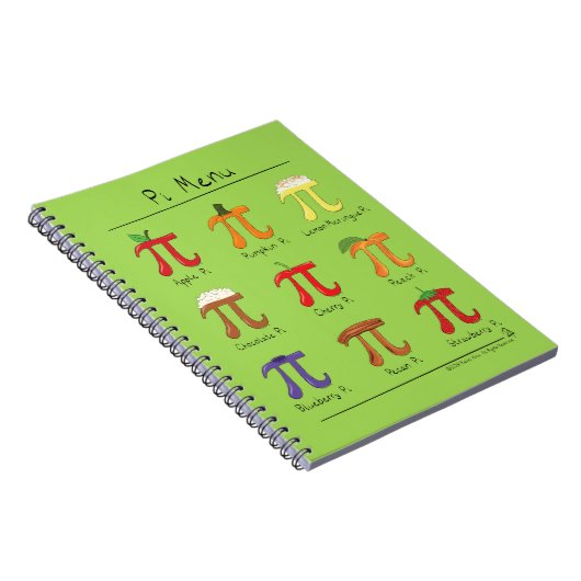 Carnet Menu Symbole Pi Prof De Maths Mignon (Côté Droit)