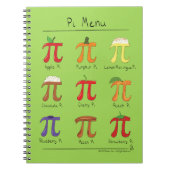 Carnet Menu Symbole Pi Prof De Maths Mignon (Devant)